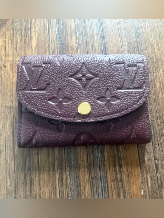 Louis Vuitton Handbags - New Rare Louis Vuitton Rosalie Coin Purse in Empreinte Leather - Grenat Red SLG